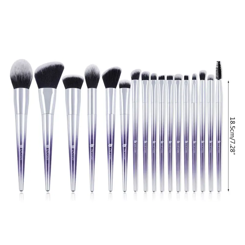 17PCS Cosmetic Makeup Brushes Set Foundation Blusher Eyeshadow Lip Brush Tool