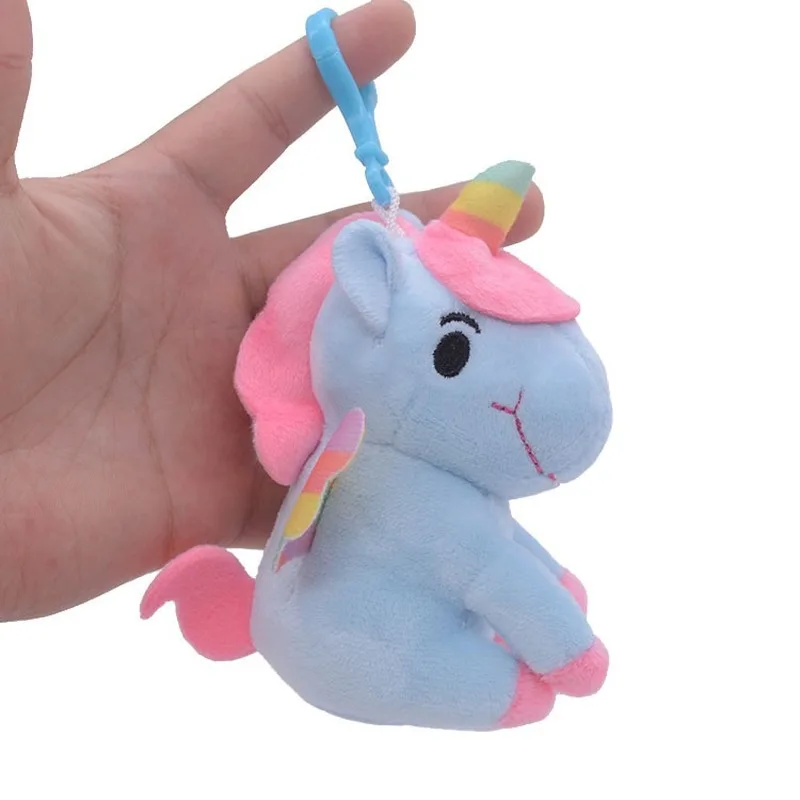 2020 Cute Unicorn Plush Keychain Doll Rainbow Horse Stuff Plush Soft Doll Toy Bag Pendant Key 3