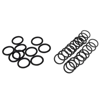 

10 PCS Black Rubber Oil Seal O-Ring Seal Washers 26 x 3 x 20mm & 20 Pcs 30mm Filter Rubber O Ring Seal Black