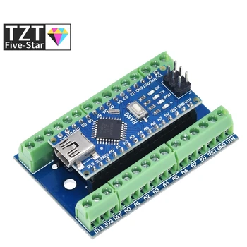 

NANO V3.0 Controller Terminal Adapter Expansion Board NANO IO Shield Simple Extension Plate For Arduino AVR ATMEGA328P