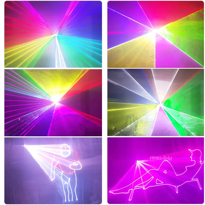 JML 10W 10000mw RGB Cartoon Animation DJ Stage Laser Light 40K ILDA 1pc With Case 