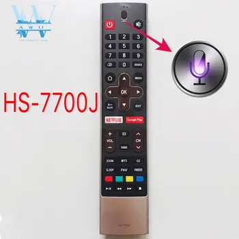 

NEW Used Original HS-7700J HS-7701J For Skyworth TV Voice Remote Control With Netflix Google Play