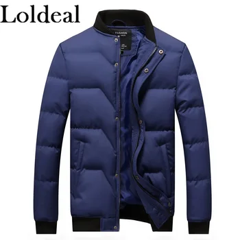 

Loldeal Men's Thermoball Full Zip Jacket Ultra Lightweight Packable Puffer Down Coat