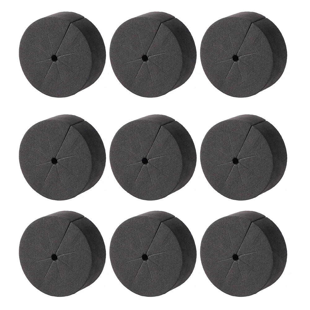4.8cm black hydroponic planting cotton Neoprene Collars for Hydroponics System Garden root planting supplies 10pcs