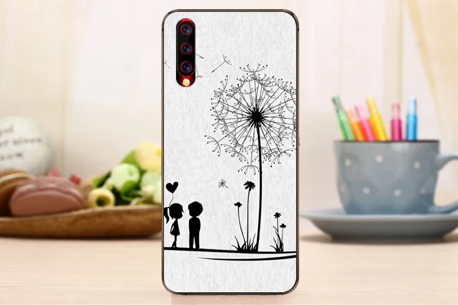 Чехол для телефона с рисунком для UMIDIGI X, чехол из мягкой силиконовой резины, чехол для задней панели s для Umidigi X, защитный чехол 6,35 дюйма
