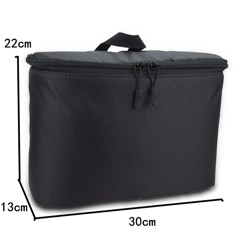 travel case for camera Portable Waterproof Camera Insert Padded Bag Case Pouch Holder Shockproof /w Dividing Partition for Canon Nikon Sony Pentax camera bag purse