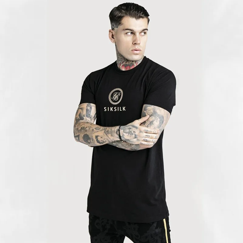 Новинка 2020 модная женская шелковая футболка Siksilk уличная одежда мужские футболки