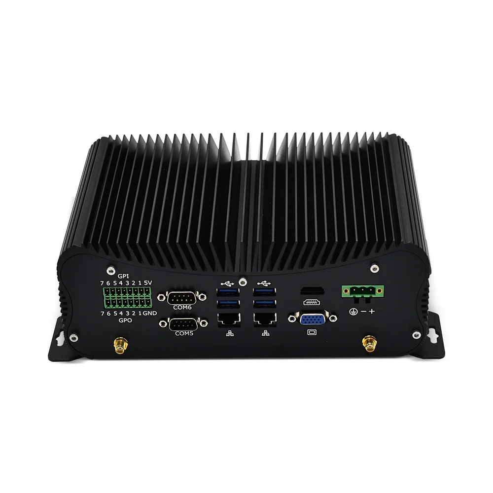 Мини-ПК 10-го поколения без вентилятора Intel I7 10510U I5 10210U Pc 6 * Com 2 lan 8 usb Gpio Lpt для Hdmi Vga