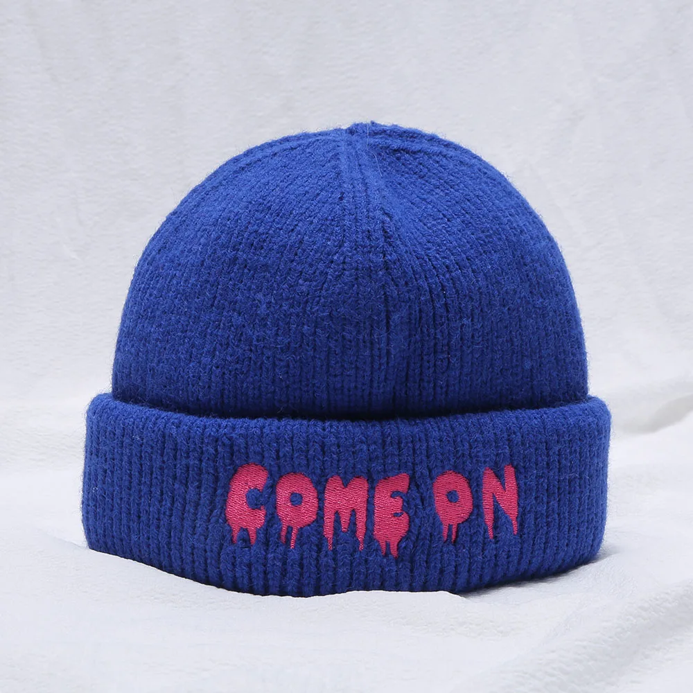 

2021 New fashion woman Autumn winter solid color real cashmere beanies best matched with come on for man unsex Warm skullies cap