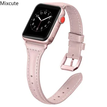 

Genuine leather strap For Apple Watch 42mm 38mm 1/2/3/ Watchband Bracelet Band for iWatch Series 4 5 44mm 40mm iphone watch belt
