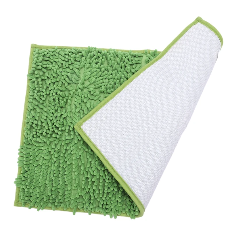 

New Soft Shaggy Non-slip Absorbent Bath Mat Bath Shower Mat 40 x 60cm (Green)