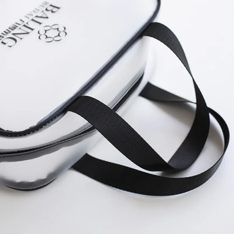 New Style Large-Volume TPU Cosmetic Bag Transparent Waterproof Portable Travel Packing Washed Storage Bag Suit