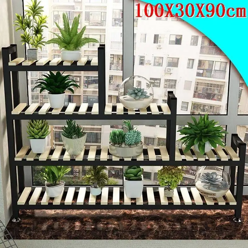 Интерьер Suporte Flores стол Huerto Urbano Madera Rak Bunga горшок для внутреннего Dekoration напольная стойка Цветочная полка для растений - Color: Version E