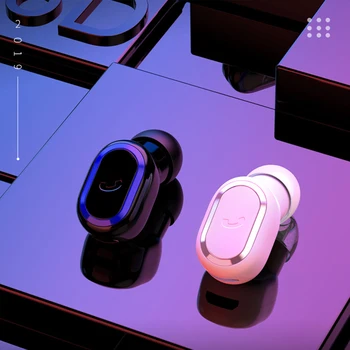 

Mini 5.0 Bluetooth Wireless Earphone Ear Buds Sport Single In-ear Headset Business Earphones For iPhone 11 XR Xiaomi Redmi Phone