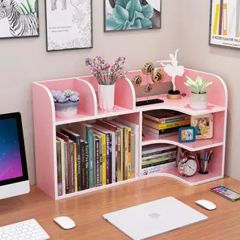 

9999 Children Shelf On The Desk Desktop Small Bookshelf Receive Students Home Bookcase Contracted Province Of Office Space