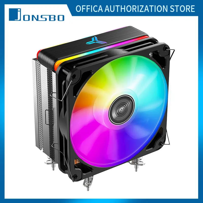 

Jonsbo-ventilador de refrigeração mx400 para cpu, 4 tubos de calor, 4 pinos, pwm, argb, cooler, radiador para pc desktop