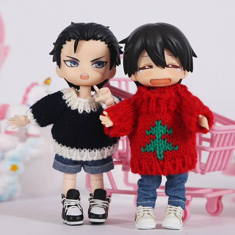 OB11 Детские куклы аксессуары для кукольной одежды новогодний свитер 1/8 BJD Obitsu11 с