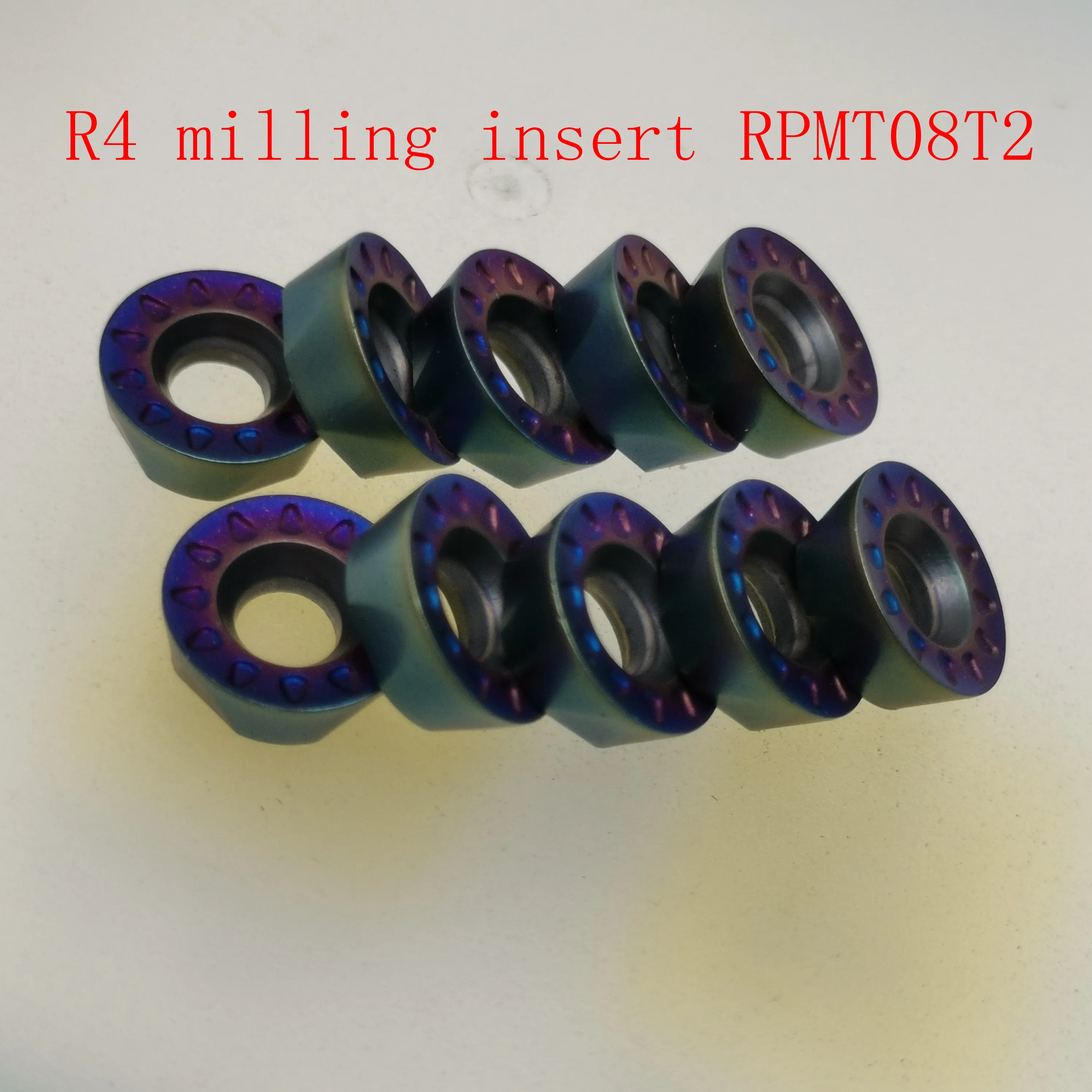 

R4 made in China RPMT08T2 face milling cutter carbide tool, CNC milling tool