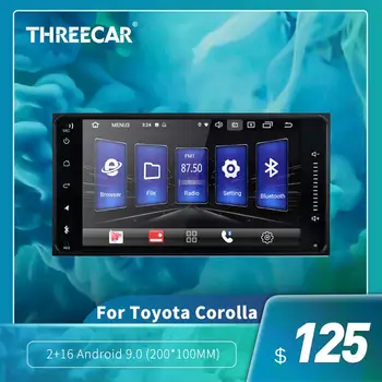 

2din Android 9.0/8.1 Car Radio for Toyota Corolla Car Radio with GPS Navigation Bluetooth Stereo Multimedia Player