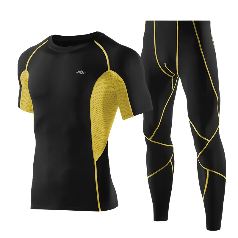 Облегающий костюм из двух частей для фитнеса xia men running speed