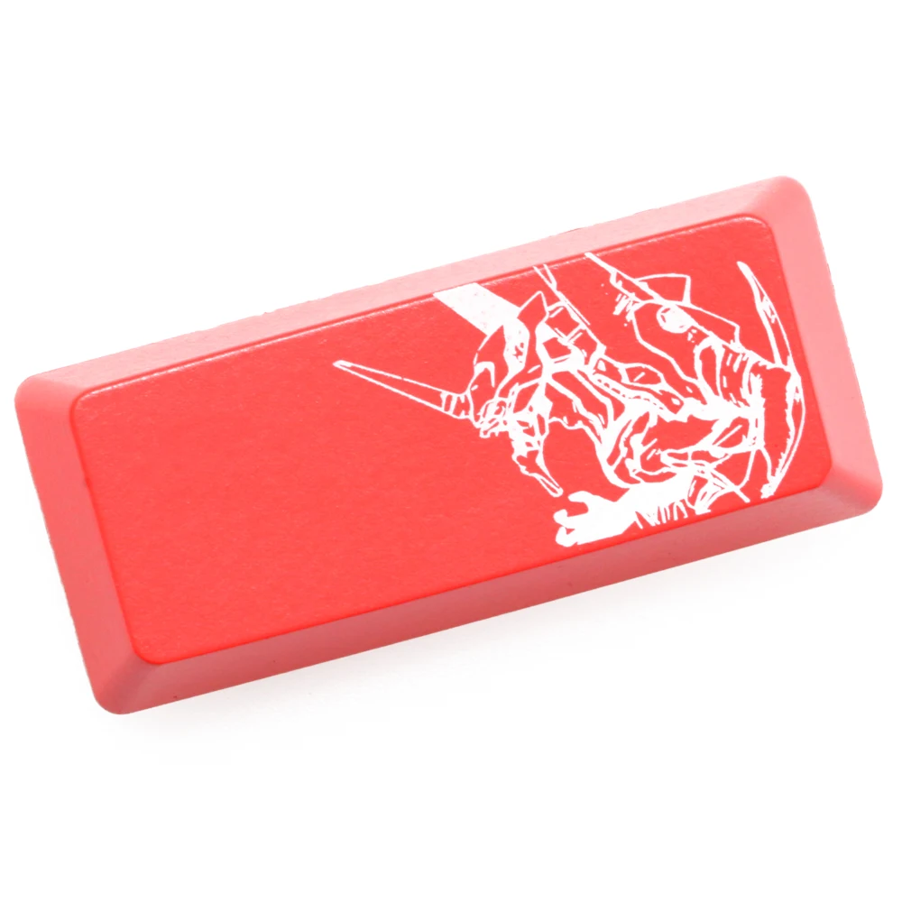 Novelty Shine Through Keycap ABS Etched Shine-Through EVA EVANGELION 01 black red enter backspace for keyboard