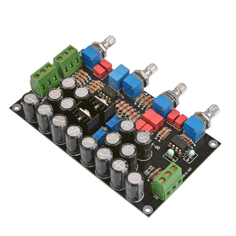 AIYIMA HIFI Preamp Tone Control Board NE5532 OP AMP Preamplifier Volume Control DIY For Power Amplifiers Audio Board Dual assembled 128 steps relay remote volume control board hifi preamp board pure resistance shunt volume controller