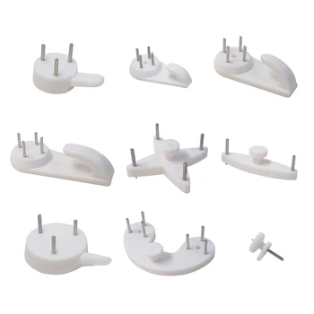 

Plastic Invisible Wall Mount Photo Picture Nail Hook Hanger Wall Painting Photo Frame Hook Seamless Nail