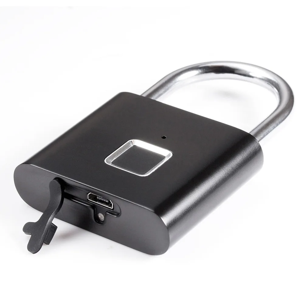 Портативный USB Перезаряжаемый дверной замок без ключа, умный замок с отпечатком пальца, умный замок с защитой от отпечатков пальцев, замок для шкафа