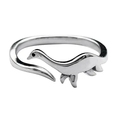 Rings Long-necked Dragon Stegosaurus Jewelry Toy Cute Animal Open Adjustable Ring Gift  for Women Rings