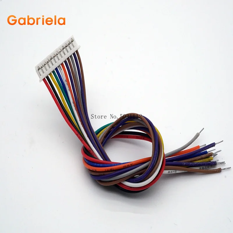 10 шт. Штекерный разъем PCB 1 25 мм кабель JST 2/3/4/5/6/7/8/9/10/12 штырьковый с одной головкой
