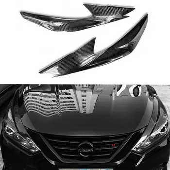 

Carbon fiber Head Lights Lamp Eyebrow Eyelid Garnish Altima 16-18 SR
