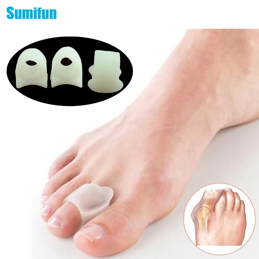 6 Pcs Silicone Toe Corrector Gel Protector Toe Finger Separator Hallux Valgus Pedicure Tools Foot Care Corrector For Toes C524