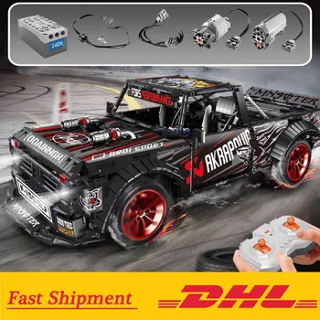 

DHL F-150 Ford Mustang Hoonicorn Sport Car Fit Lepinblocks Technic MOC 22970 34316 building block toy for Children Boys