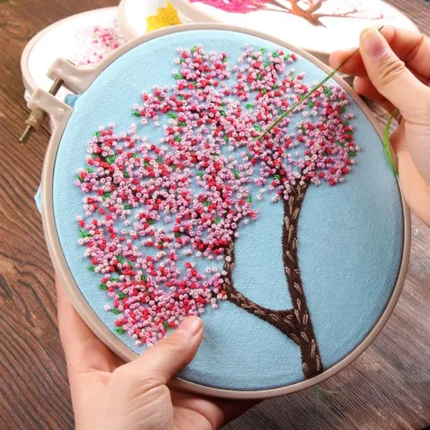 DIY Вышивка растения цветок вышивка набор рукоделие крестиком Набор для