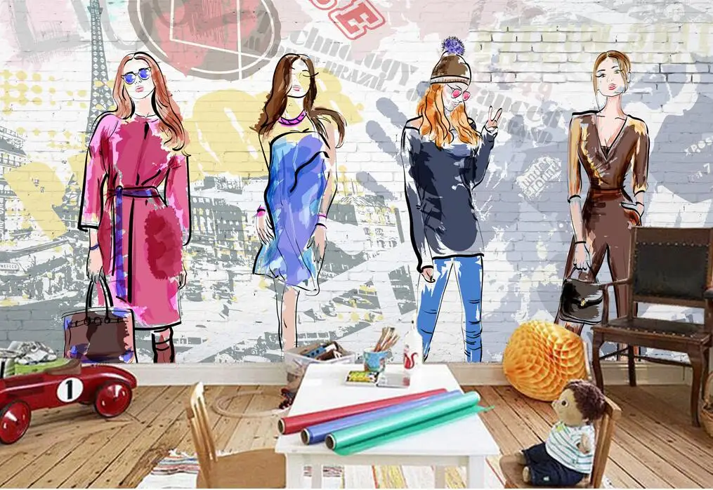 de roupas pintados à mão moda meninas