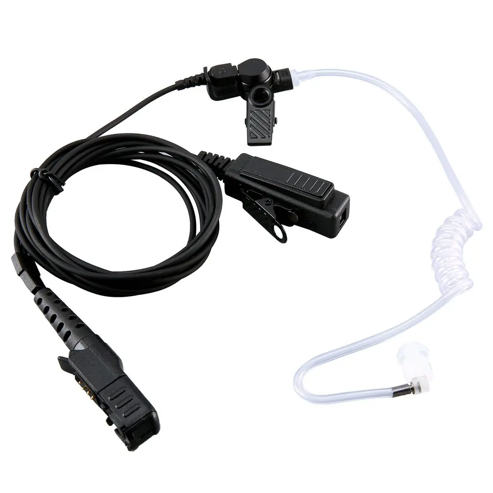 

Durable Surveillance Air Tube PTT Earphone Headset Mic for Motorola DP2400 XiR P6620 Two Way Radio Walkie Talkie
