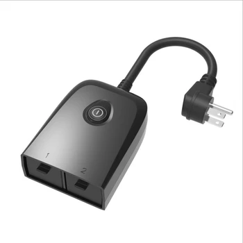 

US Smart WIFI Socket Outdoor IP55 Waterproof Double Plug 15A Outlet Plug Voice Control for USA Amazon Alexa Google Home IFTTT