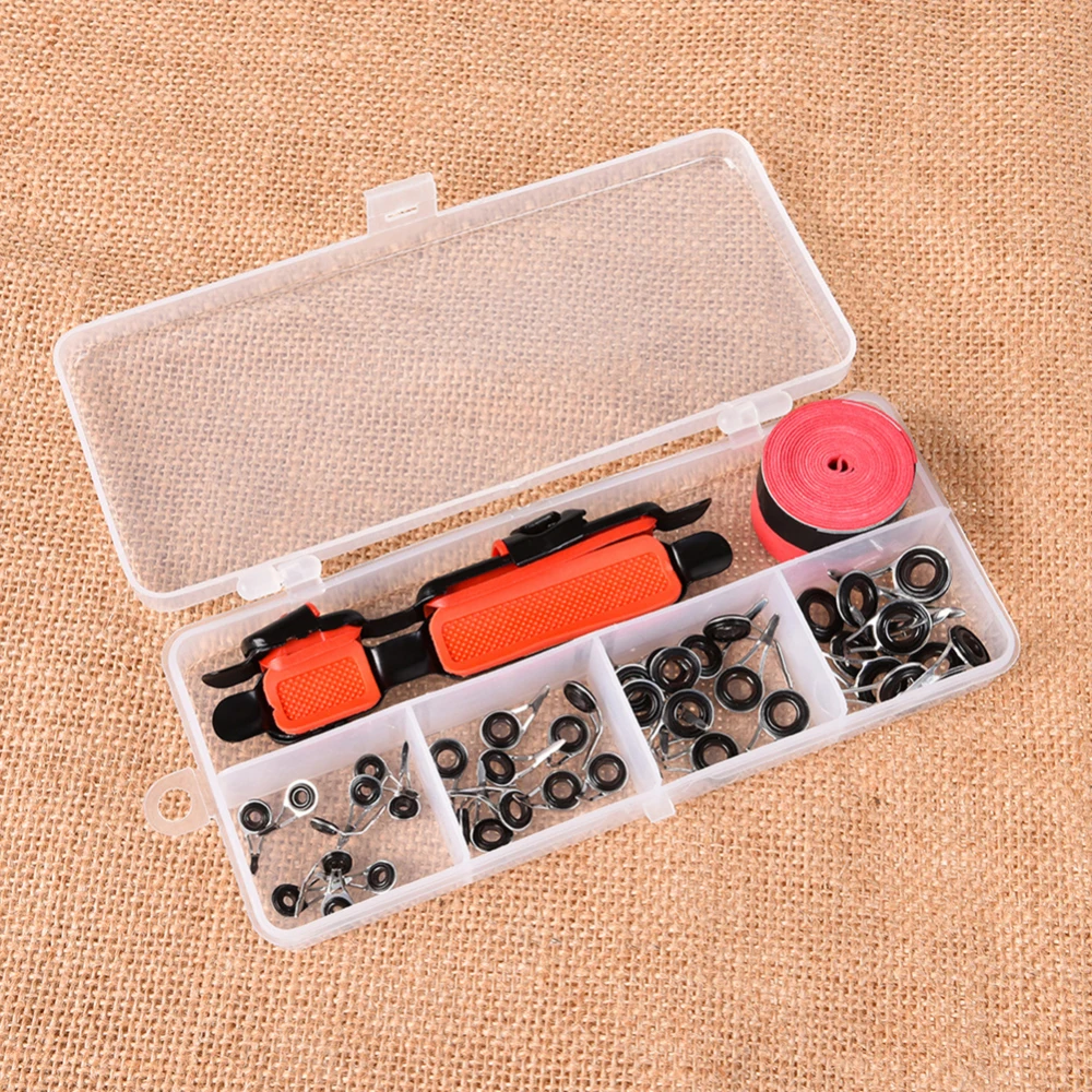 

DIY Fishing Tools Refitting Sea Pole Accessories Box with Fishing Deck Sweatband Guide Ring Pliers