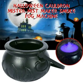 

Cauldron Halloween Mister Mist Smoke Fog Machine Color Changing Party Props Festive Decoration For Party Cosplay