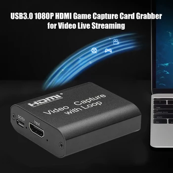 

ALLOYSEED 4K Input HDMI Capture Card Recorder Support Local 1080P Output USB Video Loop ​for Office Caring Computer Supplies