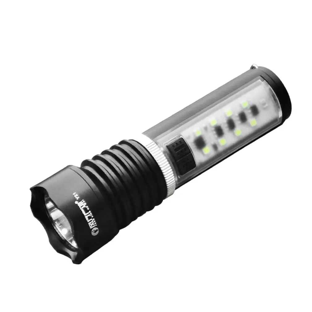 Portable Size Super Bright 200LM LED Torch Metal Magnet Waterproof Outdoor Camping Hiking Emergency Torch Flashlight