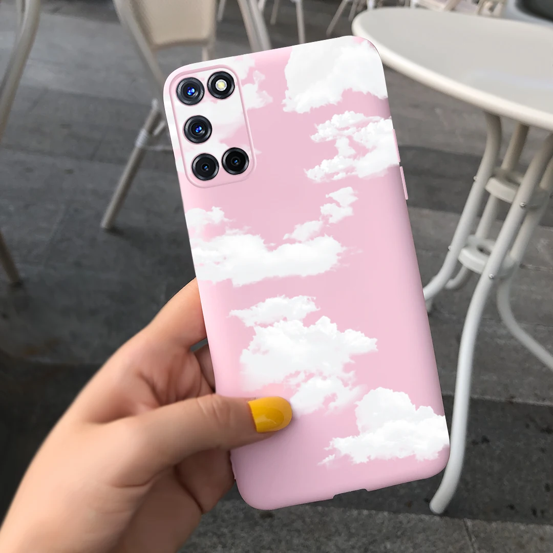 Phone Case For OPPO A52 Case Oppo A72 A92 Silicone Flower Cloud Prnited Back Cover For oppoA52 A 52 72 A92 TPU Bumper Shell Bags cases for oppo cases Cases For OPPO