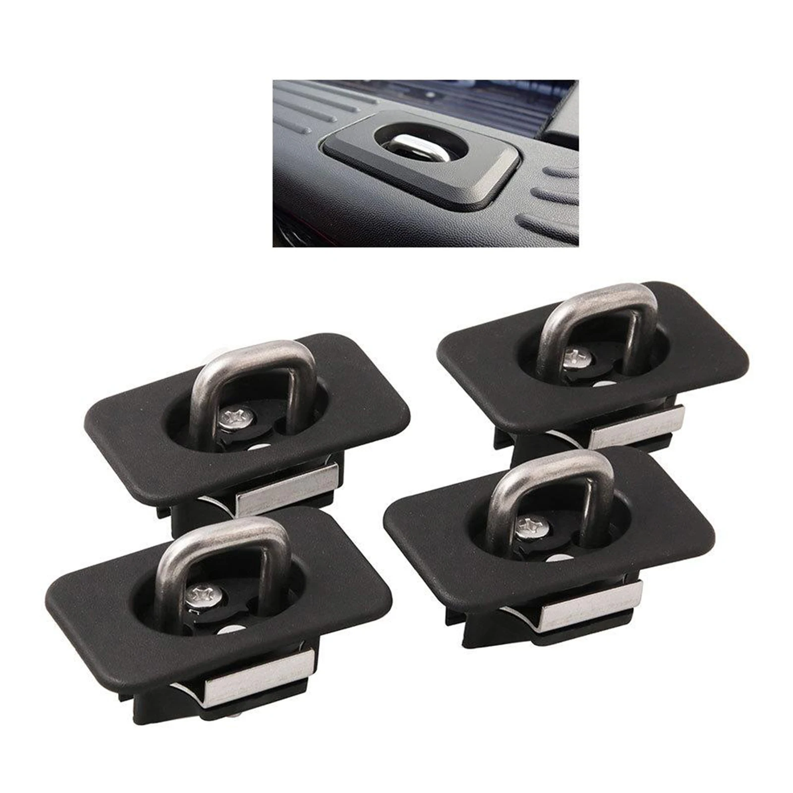 4Pack Truck Tie-Down Anchor Hooks for Ford F 150 98-14 Super-Duty Car Part