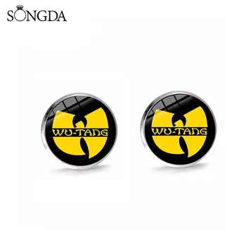 

Hip Hop Band Wu Tang Clan Stud Earrings For Women Girl Chic Strikes Again Stud Earrings For Women Men Music Fans Jewelry