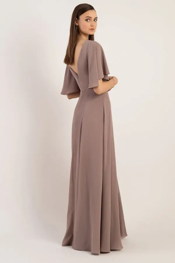 Elbise Robe Demoiselle d honneur adacay ye il gelinlik modelleri uzun 2020 ifon du un konuk elbise seksi yan yar k Vestido Madrinha AliExpress
