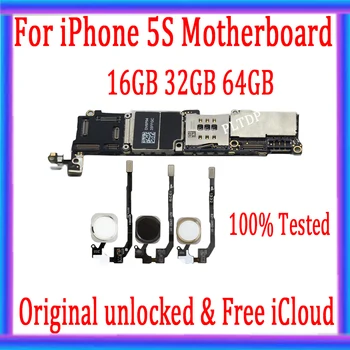 

Free iCloud Factory unlocked for iphone 5s Motherboard with/without Touch ID,Original Mainboard for iphone 5S with IOS System