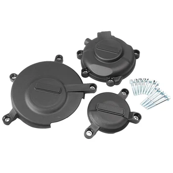 

3pcs/Set Motorcycle Engine Stator Cover Crankcase Set w/ Mounting Bolts Kit For Suzuki K6 K8 K11 GSXR 600 750 2006-2015