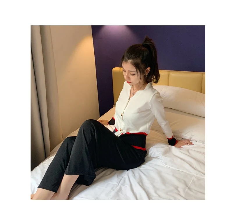 Joinyouth женские свитера в Корейском стиле Harajuku Sueter Mujer, вязанные тонкие модные кардиганы с v-образным вырезом, свитер для девочек, полный короткий 148