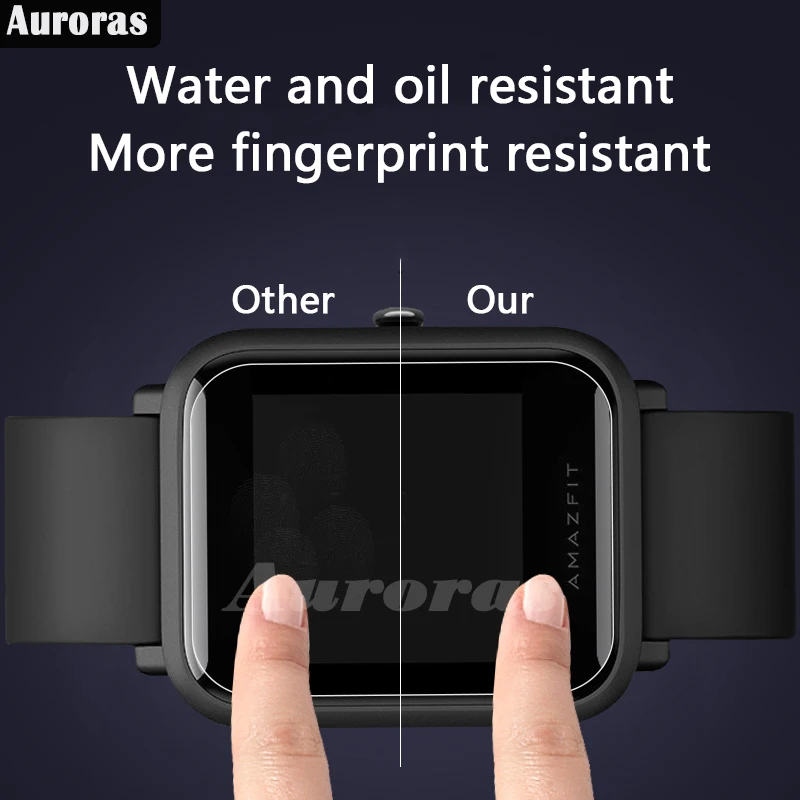 2 Pcs For Amazfit Bip Lite Smart Watch Screen Protector Film Tempered Glass Protector Cover Case For Amazfit Gts Film Phone Screen Protectors Aliexpress