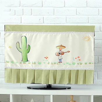 

Television Dust Cover Cleaning Dust Proof Cloth TV Cloth Kawaii Animal Pattern Screens Cover